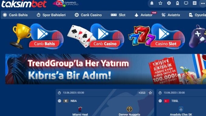 TaksimBet Güvenli Casino